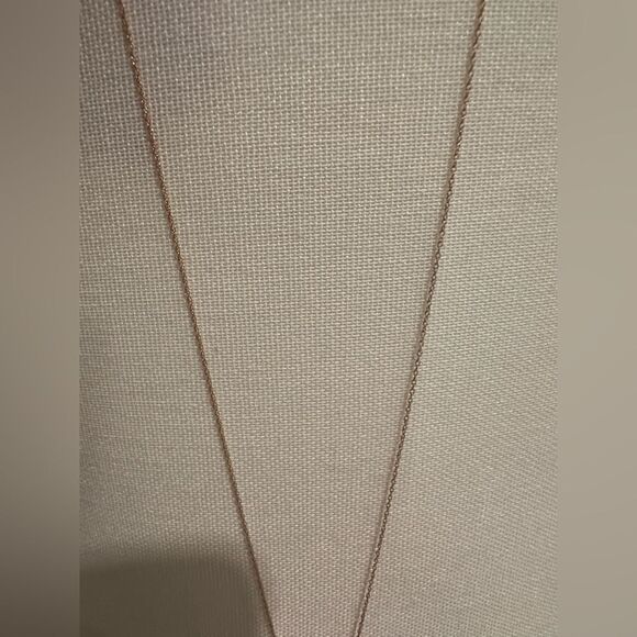 10K Rose Gold Heart Diamond Necklace - Picture 7 of 13